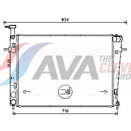 Chladič motora AVA QUALITY COOLING HY2387