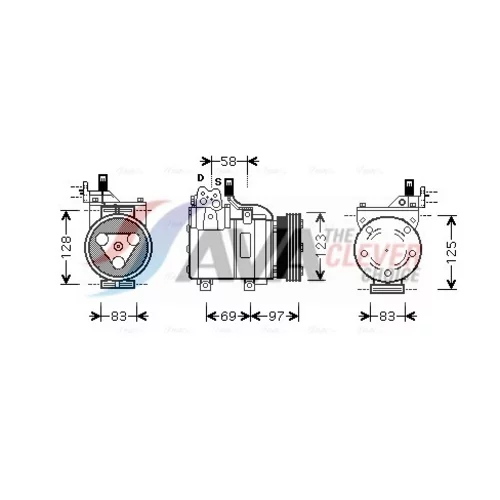 Kompresor klimatizácie AVA QUALITY COOLING HYK093