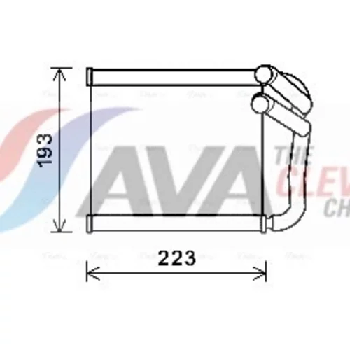 Výmenník tepla vnútorného kúrenia AVA QUALITY COOLING KA6270