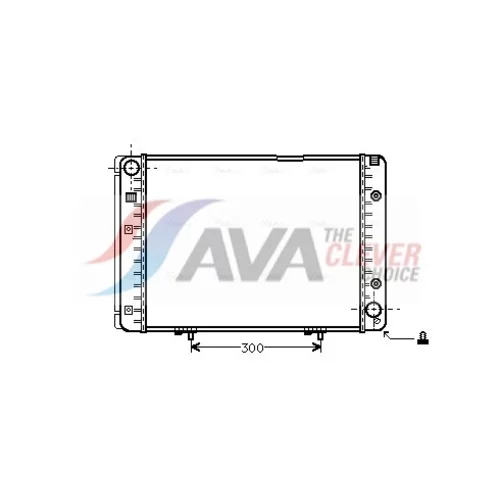 Chladič motora AVA QUALITY COOLING MS2100