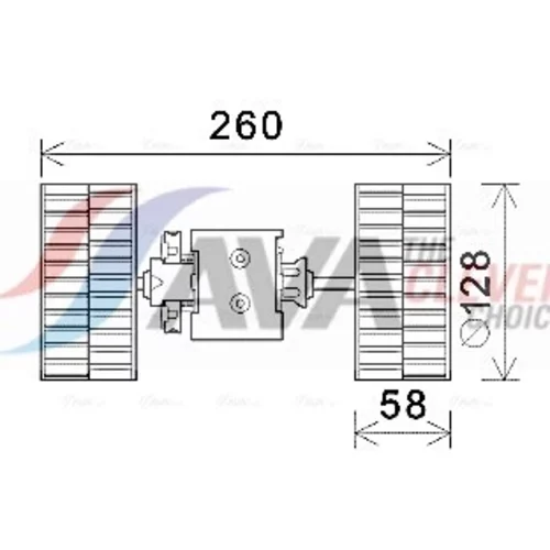 Vnútorný ventilátor AVA QUALITY COOLING MS8645