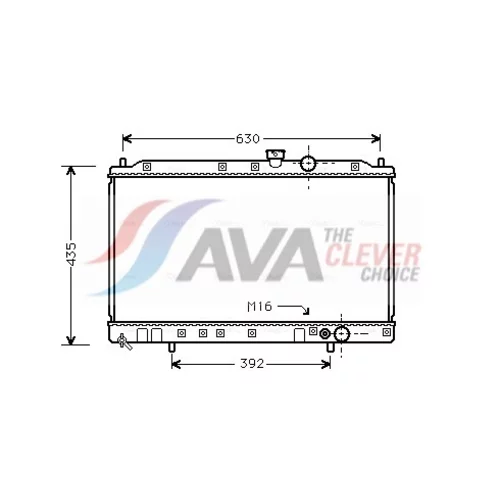 Chladič motora AVA QUALITY COOLING MT2077
