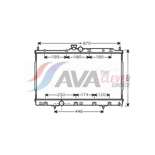 Chladič motora AVA QUALITY COOLING MT2184