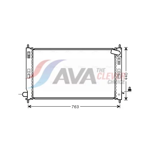 Chladič motora AVA QUALITY COOLING MT2201