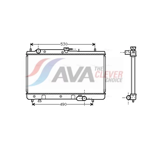 Chladič motora AVA QUALITY COOLING MZ2071