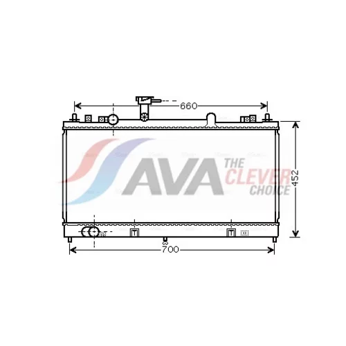 Chladič motora AVA QUALITY COOLING MZ2162