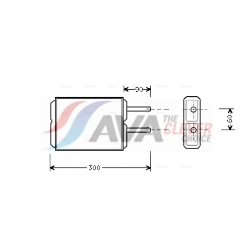 Výmenník tepla vnútorného kúrenia AVA QUALITY COOLING MZ6124
