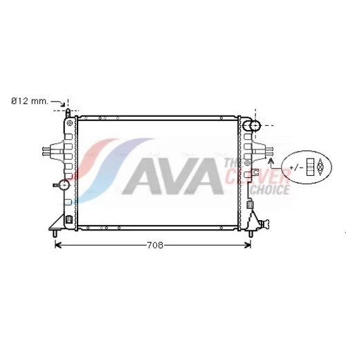 Chladič motora AVA QUALITY COOLING OLA2293