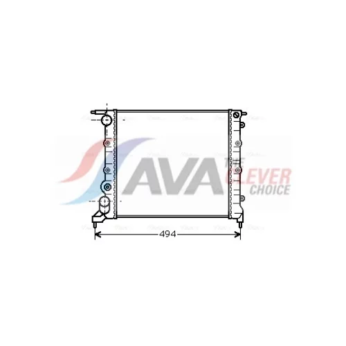Chladič motora AVA QUALITY COOLING RT2042