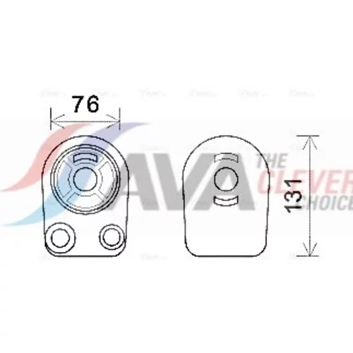 Chladič motorového oleja AVA QUALITY COOLING RT3607
