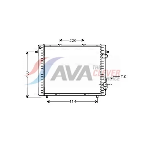 Chladič motora AVA QUALITY COOLING RTA2159