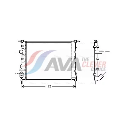 Chladič motora AVA QUALITY COOLING RTA2218