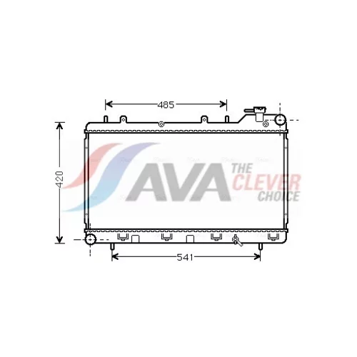 Chladič motora AVA QUALITY COOLING SU2015