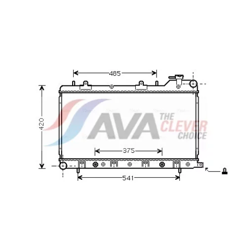 Chladič motora AVA QUALITY COOLING SU2046