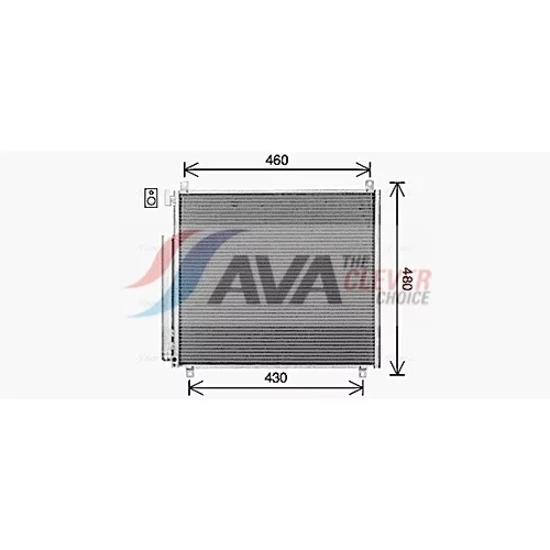 Kondenzátor klimatizácie AVA QUALITY COOLING SZ5158D