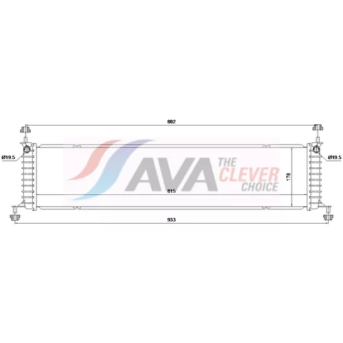 Chladič motora AVA QUALITY COOLING TE2003