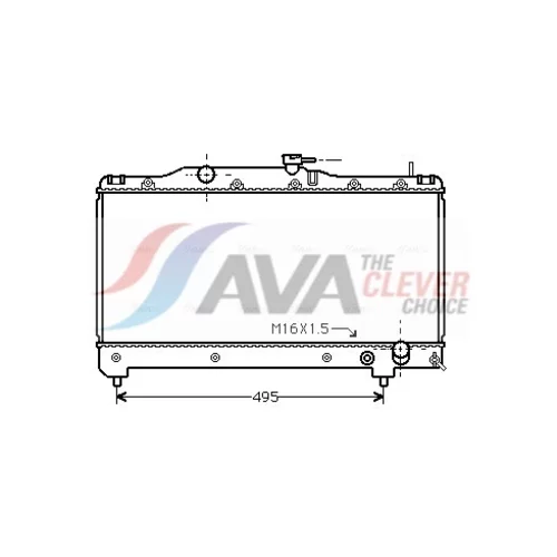 Chladič motora AVA QUALITY COOLING TO2163