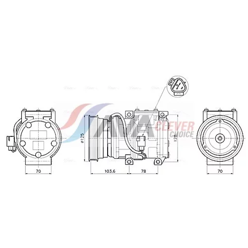Kompresor klimatizácie AVA QUALITY COOLING TOAK798