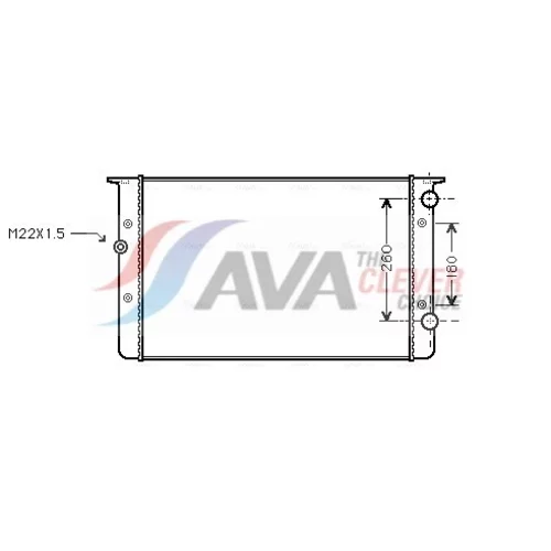 Chladič motora VNA2104 (AVA QUALITY COOLING)
