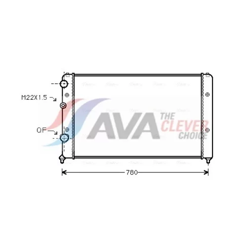 Chladič motora AVA QUALITY COOLING VNA2122