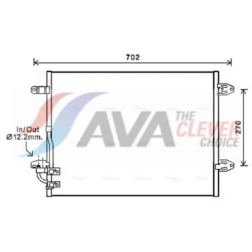 Kondenzátor klimatizácie AVA QUALITY COOLING VNA5323