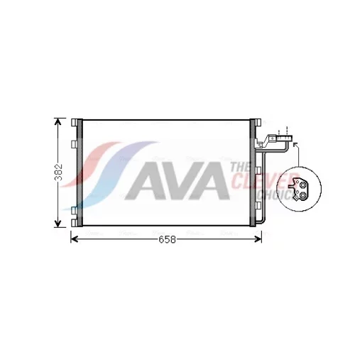 Kondenzátor klimatizácie AVA QUALITY COOLING VO5139