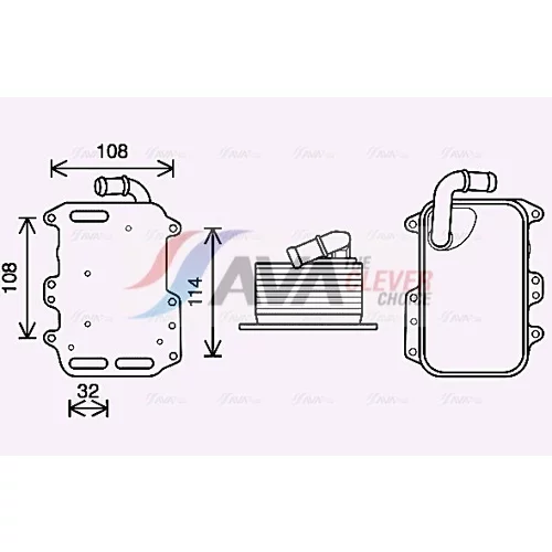 Chladič motorového oleja AVA QUALITY COOLING AI3405