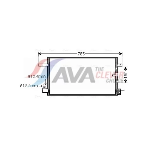 Kondenzátor klimatizácie AVA QUALITY COOLING AIA5360