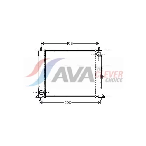 Chladič motora AVA QUALITY COOLING AU2067