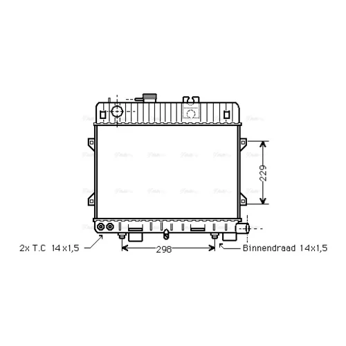 Chladič motora BW2072 (AVA QUALITY COOLING)