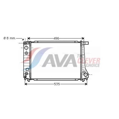 Chladič motora AVA QUALITY COOLING BW2087