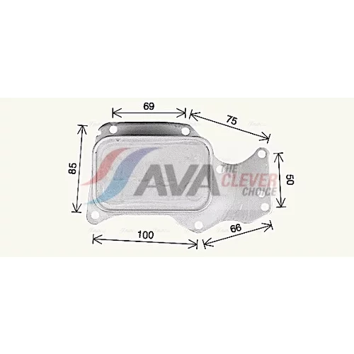 Chladič oleja automatickej prevodovky BW3621 (AVA QUALITY COOLING) - obr. 2