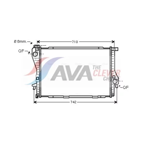Chladič motora AVA QUALITY COOLING BWA2233