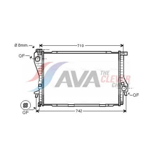 Chladič motora AVA QUALITY COOLING BWA2300