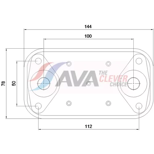 Chladič motorového oleja AVA QUALITY COOLING CN3344