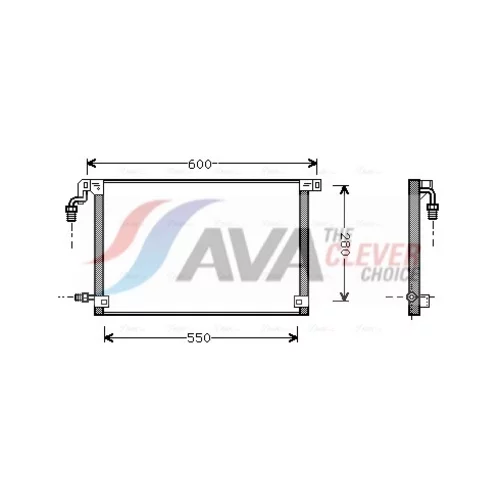 Kondenzátor klimatizácie AVA QUALITY COOLING CN5131