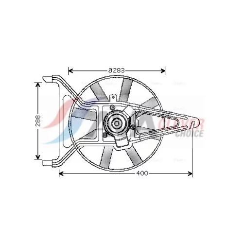 Ventilátor chladenia motora AVA QUALITY COOLING CN7539
