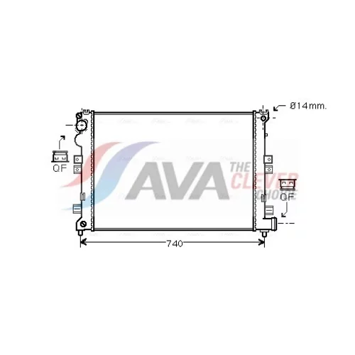 Chladič motora AVA QUALITY COOLING CNA2208