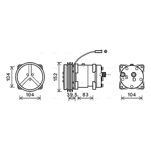 Kompresor klimatizácie AVA QUALITY COOLING CSAK020