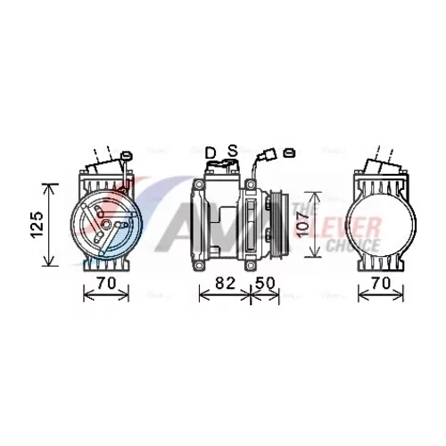 Kompresor klimatizácie AVA QUALITY COOLING CTK041