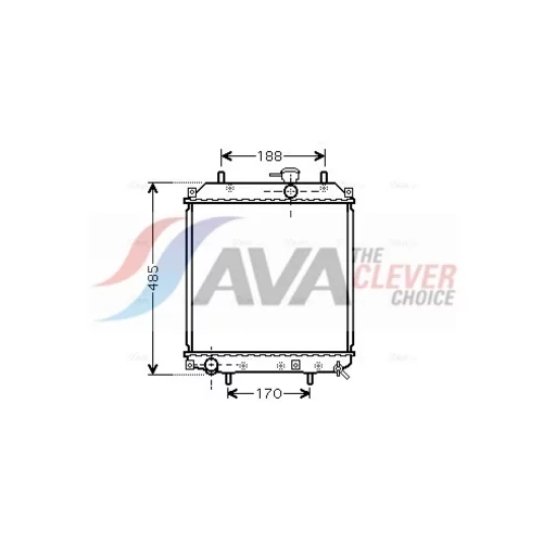 Chladič motora AVA QUALITY COOLING DU2057