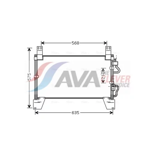 Kondenzátor klimatizácie AVA QUALITY COOLING DW5077