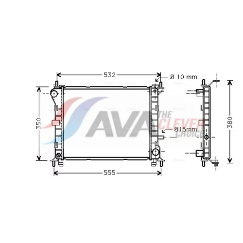 Chladič motora AVA QUALITY COOLING FD2263