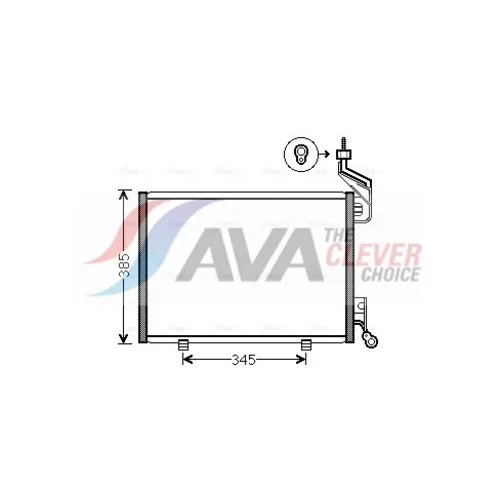 Kondenzátor klimatizácie AVA QUALITY COOLING FD5444
