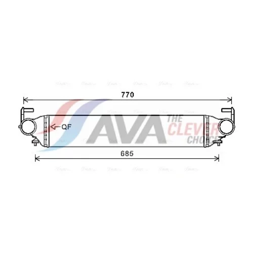 Chladič plniaceho vzduchu AVA QUALITY COOLING FT4456