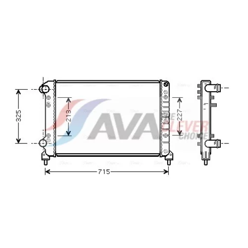 Chladič motora AVA QUALITY COOLING FTA2262