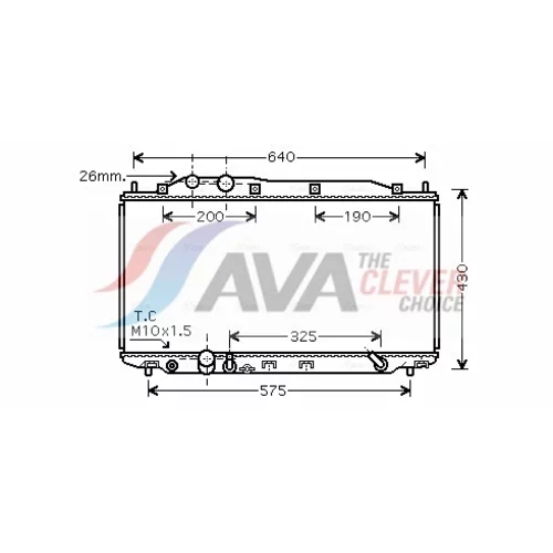 Chladič motora HD2192 (AVA QUALITY COOLING)