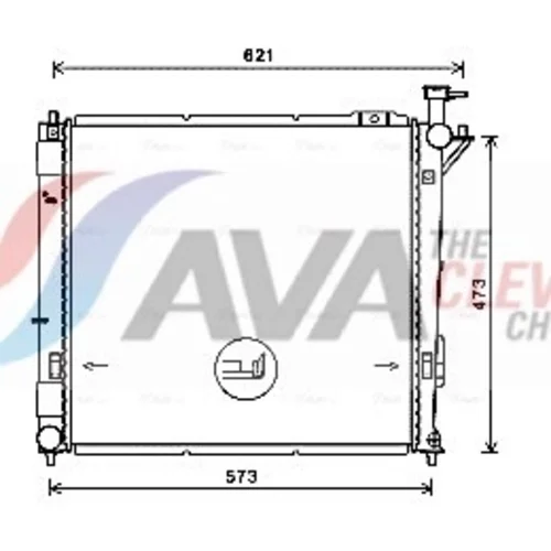Chladič motora AVA QUALITY COOLING HY2346
