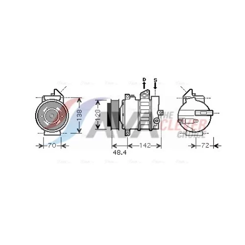 Kompresor klimatizácie AVA QUALITY COOLING MSK437
