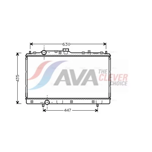 Chladič motora AVA QUALITY COOLING MT2113